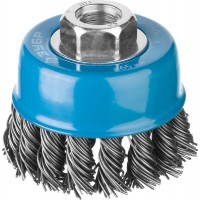 Щетка-крацовка чашечная для УШМ 65 мм, стальная проволока 0.8 мм ЗУБР Профессионал 35277-065_z02