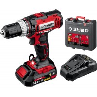 Дрель-шуруповерт 14.4 В 35 Н·м 1 АКБ 2 А·ч кейс ЗУБР С1 ДШЛ-145-21