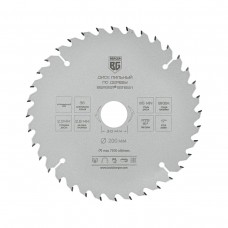 Диск пильный по дереву и ДСП, оптимальный рез (200x30/25.4/20/16x36z, 2.8/2.0 мм, ATB 15°, атака 17°) BERGER BG1651