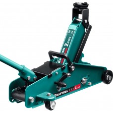 Домкрат подкатной 2.5 т, 140 - 385 мм с увеличенным подъемом и фиксатором S-PIN KRAFTOOL 43457-2.5