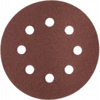 Круг шлифовальный универсальный Мастер 125 мм, 8 отверстий, Р120, 5 шт ЗУБР 35562-125-120