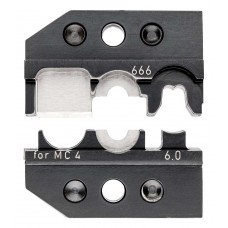 Плашка опрессовочная: штекеры Solar MC 4 (Multi-Contact) резка/зачистка/обжим, 6.0 мм?, 1 гнездо (KN-9749666)