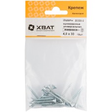 Шурупы оцинкованные, универсальные 4 х 30 (фасовка 19 шт) (20330-2)