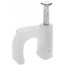 STAYER 4 мм, 100 шт, скоба-держатель для круглого кабеля с оцинкованным гвоздем (4510-04)