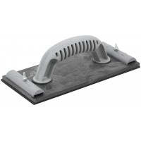 Терка для нажд.бумаги пластиковая с мет.прижимом, черная 230х105 мм (39720М)