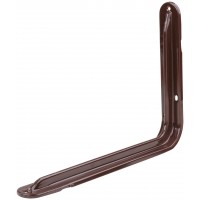 Уголок-кронштейн усиленный коричневый 230х350 мм (1,0 мм) (65978)