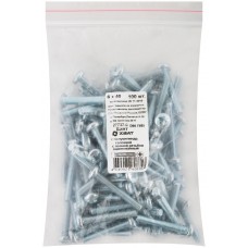 Винт с полуцилиндрич. головкой с полной резьбой оцинков. DIN 7985 6х40 100 шт Фасовка (27737-0)