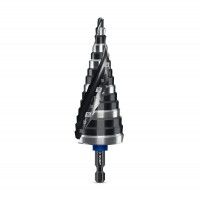 Сверло ступенчатое BLACK FORCE 4-32 мм, 15 ступеней, винтовая проточка ЗУБР Профессионал 29671-4-32-15