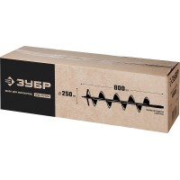 Шнек для мотобуров d 250 мм грунт ЗУБР 7051-25