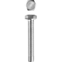 Болт M16 x 100 мм, кл. пр. 5.8, цинк, 5 кг, ГОСТ 7798-70 ЗУБР 303080-16-100