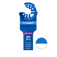 Полотно универсальное MULTICUT ВК8 23TPI, 20 x 40 мм, с твердосплавными зубьями: металл, твёрдое дерево, кирпич ЗУБР StarQuick 15576-20-40