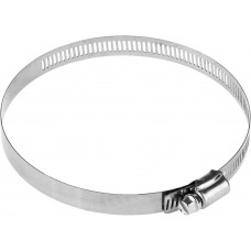 Нержавеющий хомут НХ-12П, 105 - 127 мм, просечная лента 12.7 мм, 50 шт ЗУБР Профессионал 37815-105-127-50