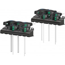 Набор отвёрток 10 пр. с Т-образной рукояткой 2 подставки с внешним шестигранником 3/32