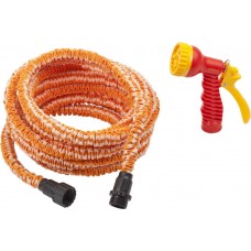 Поливочный набор PS-22, удлиняющийся шланг 7.5 - 22.5 м, пистолет поливочный, коннекторы GRINDA 428496-22