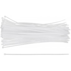 Хомуты нейлоновые для проводов, белые 100 шт., 3,6х250 мм (60248М)