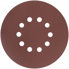 Круги шлифовальные с отверстиями (липучка), алюминий-оксидные, 225 мм, 5 шт. Р 320 (39900)