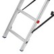 Лестница, 2 х 8 ступеней, алюминиевая, двухсекционная, Сибртех (97908)