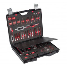 Набор резьбонарезного инструмента STM 55 HSS, 64 пр., M3-M4-M5-M6-M8-M10-M12-M14-M16-M18-M20-M22-M24 (ZA-10724)