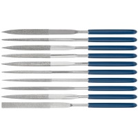 Надфили алмазные, ПВХ ручка, 3х140/50 мм, 10 шт. (42171)