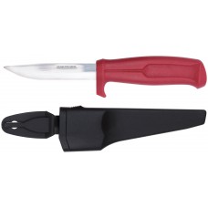 Нож строительный, нержавеющая сталь, пластиковая ручка, длина лезвия 100 мм (10608)