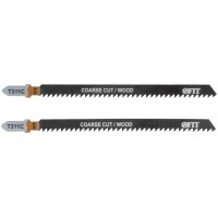 Полотна по дереву, HCS, разведенные, фрезерованные зубья, 126/100/2,5 мм (Т311С), 2 шт. (40883)