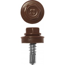 Саморез кровельный 25 х 5.5 мм, RAL 8017 шоколадно-коричневый, 420 шт Профессионал СКМ 8017 ЗУБР 4-300315-55-025-8017