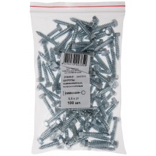 Шурупы оцинкованные, остроконечные DIN7976, 5,5 х 25 100 шт Фасовка (21634-0)