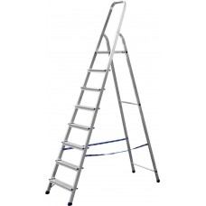 Алюминиевая стремянка 8 ступеней 166 см СИБИН 38801-8