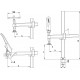 Зажимной элемент с регулируемой глубиной захвата для сварочных столов 200/30-150, 2.5 кН, 2К ручка TWV16-20-15-2K BE-TWV16-20-15-2K