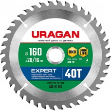 Диск пильный по дереву Expert URAGAN 160х20/16 мм 40Т 36802-160-20-40_z01  