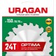 URAGAN Optima, 150 х 20/16 мм, 24Т, пильный диск по дереву (36801-150-20-24_z01)
