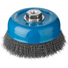 Щетка-крацовка чашечная для УШМ 150 мм, витая стальная проволока 0.3 мм ЗУБР Профессионал 35261-150_z02
