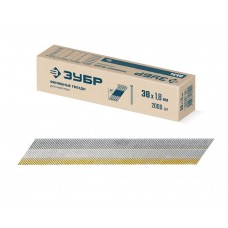 Гвозди финишные DA34 38 x 1.8 мм, калибр 15GA, 2000 шт ЗУБР 305397-38