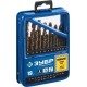 Набор сверл по металлу 19 шт (1-10 мм), сталь Р6М5К5, класс А, мет.бокс Кобальт ЗУБР Профессионал 29626-H19