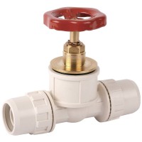 Кран запорный ШиреФит штуцер с гайкой - кран с маховиком - штуцер с гайкой 16 мм ЗУБР 51571-16