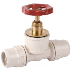 Кран запорный ШиреФит штуцер с гайкой - кран с маховиком - штуцер с гайкой 16 мм ЗУБР 51571-16