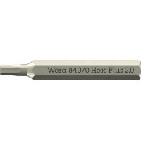 840/0 Micro Hex-Plus Бита с внешним шестигранником, HEX 2.0 мм x 30 мм, хвостовик шестигранный 5/32