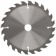 Диск пильный для циркулярных пил по дереву 160 х 20 х 24T + кольцо 20/16 мм (37655М)