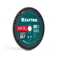 Диск пильный по дереву Slim wood cut, 250 х 30 x 2.0 мм, 88Т KRAFTOOL 36955-250-30-88