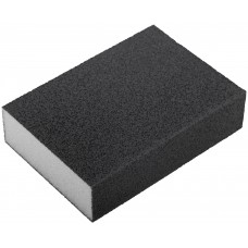 Губка шлифовальная алюминий-оксидная, 100х70х25 мм, средняя жесткость Р 180/ Р 360 (38370)