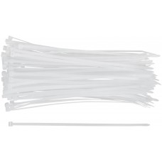 Хомуты нейлоновые для проводов, белые 100 шт., 3,6х200 мм (60247М)