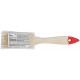 Кисть флейцевая Оптима, натур. cветлая щетина, деревянная ручка 1,5 (38 мм) (00814)