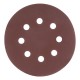 Круг абразивный на ворсовой подложке под липучку, перфорированный, P 280, 125 мм, 5 шт Matrix (73812)