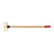Кувалда тупоносая (немецкий тип) 5 кг латунь рукоятка дерево искробезопасная 2104B-1018,  HORTZ