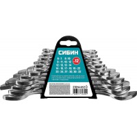Набор рожковых гаечных ключей 12 шт 6 - 32 мм СИБИН 27014-H12