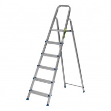 Стремянка, 6 ступеней, стальная, оцинкованная Сибртех (97838)