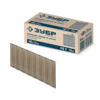 ЗУБР FST 40 х 1.8 мм, финишные гвозди по бетону оцинкованные, калибр 15GA, 1000 шт (305389-40)