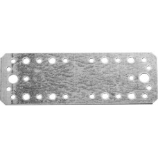 Крепежная пластина КП-2.0, 180 x 65 x 2 мм, цинк ЗУБР 310236-180-65