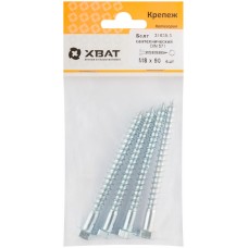 Болт сантехнический 8х90 мм DIN 571, 4 шт 31639-3