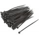 Хомуты нейлоновые, черные д/проводов 100 шт., 80х2,5 мм (60388)